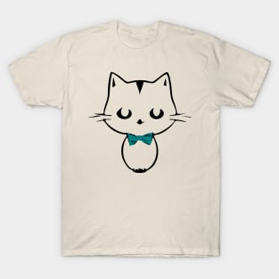 Cute Kawaii Kitten with bow tie T-Shirt